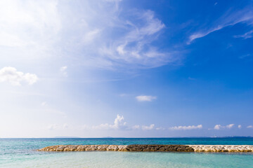 Sea, landscape. Okinawa, Japan, Asia.