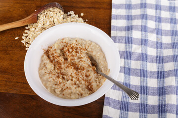 Bowl of Oatmeal with Cinnamon