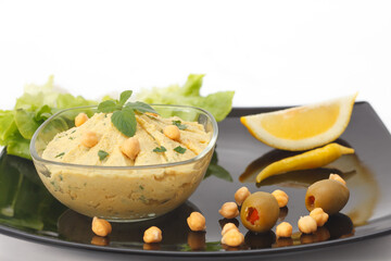 Humus or hummus paste - original middle east food 