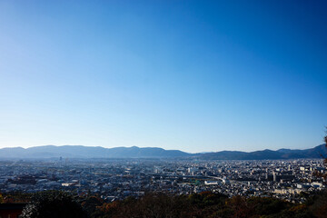 on the top of Fushimi inari shrine Kyoto, Japan