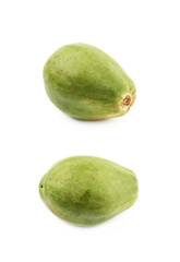 Ripe papaya fruit isolated