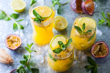 Passion fruit lemonade