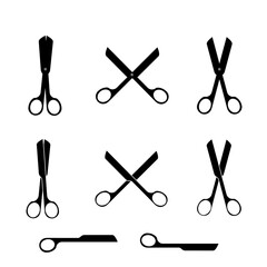 Scissors set vector  