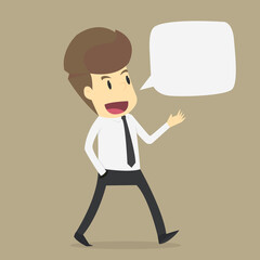 businessman offering the idea