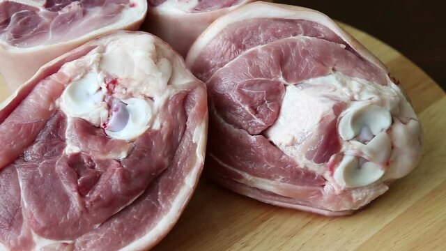 Raw pork knuckle - ready for cooking
