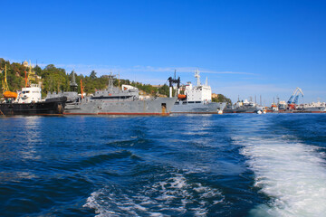 Fototapeta premium ships in the Sevastopol Bay