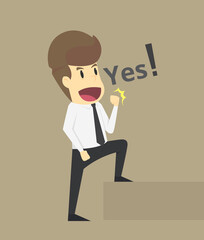 Businessman successful