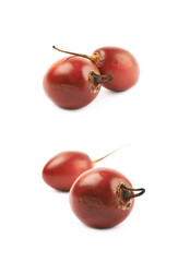 Two tamarillo fruits isolated