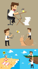 Set,Businessman Character