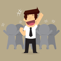 businessman working as a team