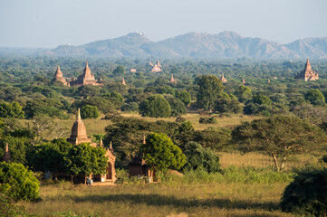 Old pagodas in Bagan Mandalay region, Myanmar (Burmar) - 157142471