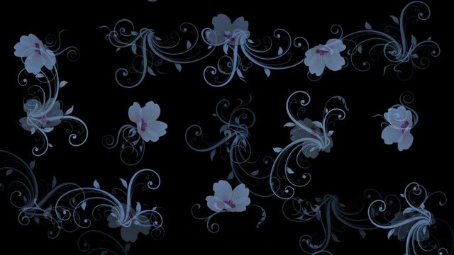 4k flower petals pattern background.