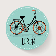 Bicycle icon design. Vector illustration