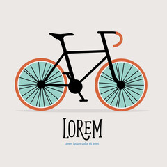 Bicycle icon design. Vector illustration