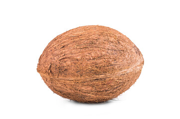 Coconut on a white background