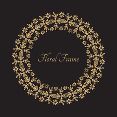 Circular baroque pattern