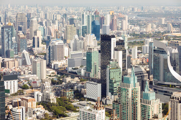 Fototapeta na wymiar Bangkok Aerial View