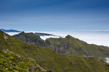 Hiking Landscape at Madeira Portugal 