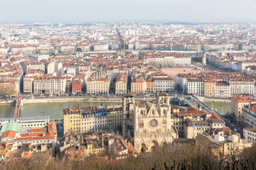 Lyon France Aerial View