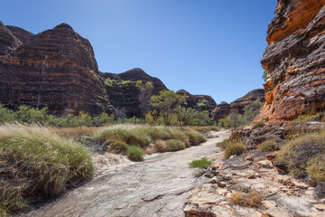 Banded beehive domes of the southern edge of the Bungle Bungle Massif, Purnululu, Kimberley, Western Australia