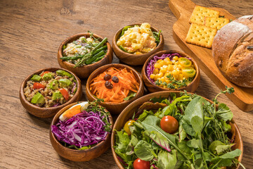 サラダいろいろ　 Various vegetable salads