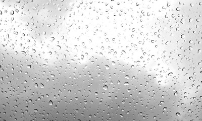 Close up to water drop on a glass background.