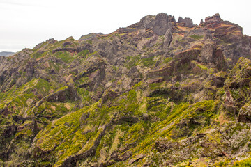 Hiking Landscape at Madeira Portugal 