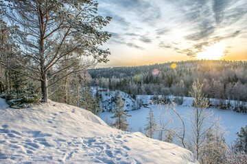 Ruskeala marble quarry, Karelia, Russia