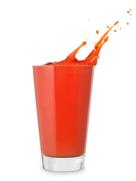 big glass of tomato juice