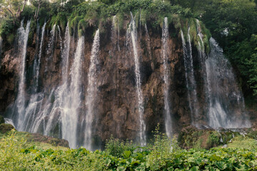 Waterfall from ravine