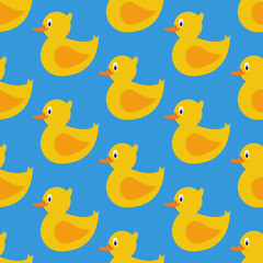 Fototapeta premium Rubber duck pattern