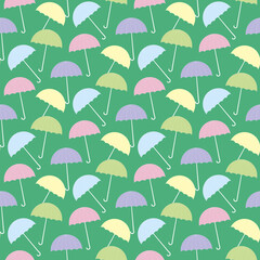 Fototapeta na wymiar Umbrella seamless pattern