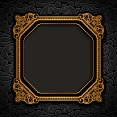 Vintage gold square frame