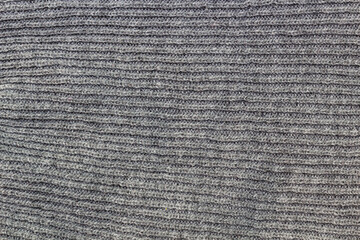 Grey pattern background of knitting wool texture