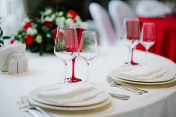 Beautiful example of luxury decoration of table