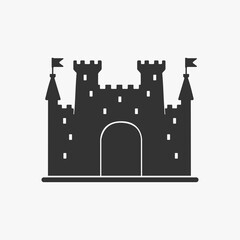 Icon Castle Vector Silhouette