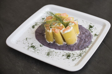 stuffed, traditional, cheese, cuisine, bake, dinner, dish, food, cannelloni, green, italian