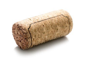 Cork Wine on WHITE BACKGROUND