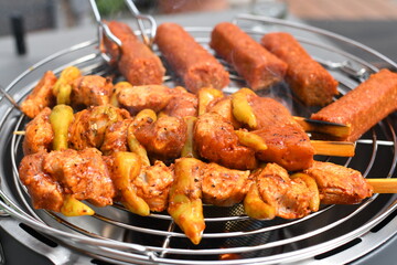 barbeque on the grill