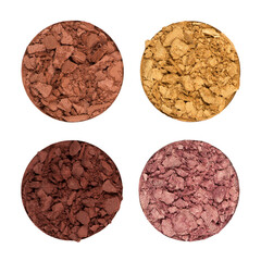 Crushed eye shadows