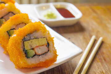 Closeup of Maki Sushi