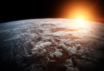 Planet Earth in space 3D rendering elements of this image furnished by NASA