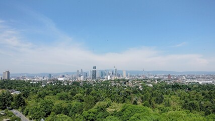 The Frankfurt Skyline viewed from the south.