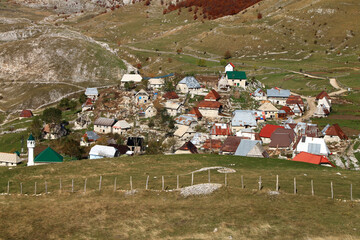 Lukomir village on Bjelasnica moutain near Sarajevo , Bosnia and Herzegovina