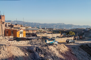 Obraz premium View of a town Yura near Arequipa, Peru