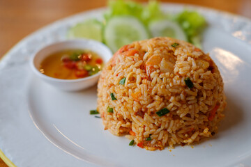 Spicy fried rice.