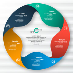 Abstract 3D Paper Infographics