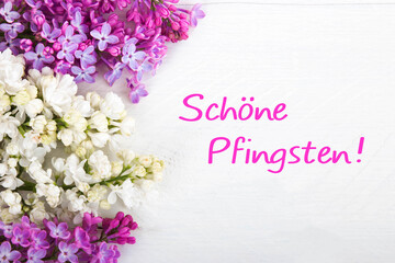 Schöne Pfingsten! Grußkarte