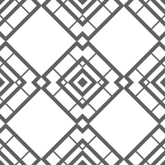 Grey luxury background seamless with ornamental pattern on white