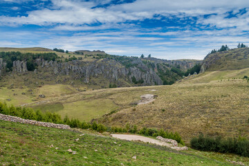 Los Frailones (Stone Monks), rock formations near Cajamarca, Peru.